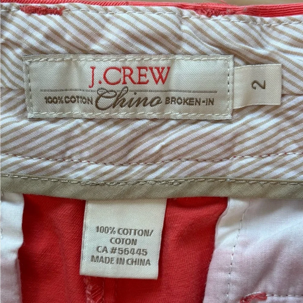 J. Crew | Chino Broken-in Coral 2.5” Shorts | 2